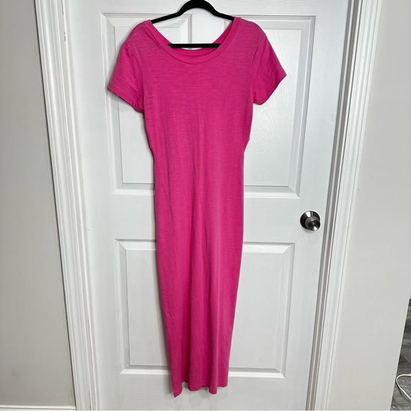LNA The Mayer T-Shirt Dress Cutouts Knot Pink NWT New Medium - Picture 8 of 11